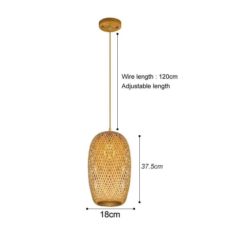 Ren Rattan Pendant Light