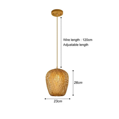 Ren Rattan Pendant Light