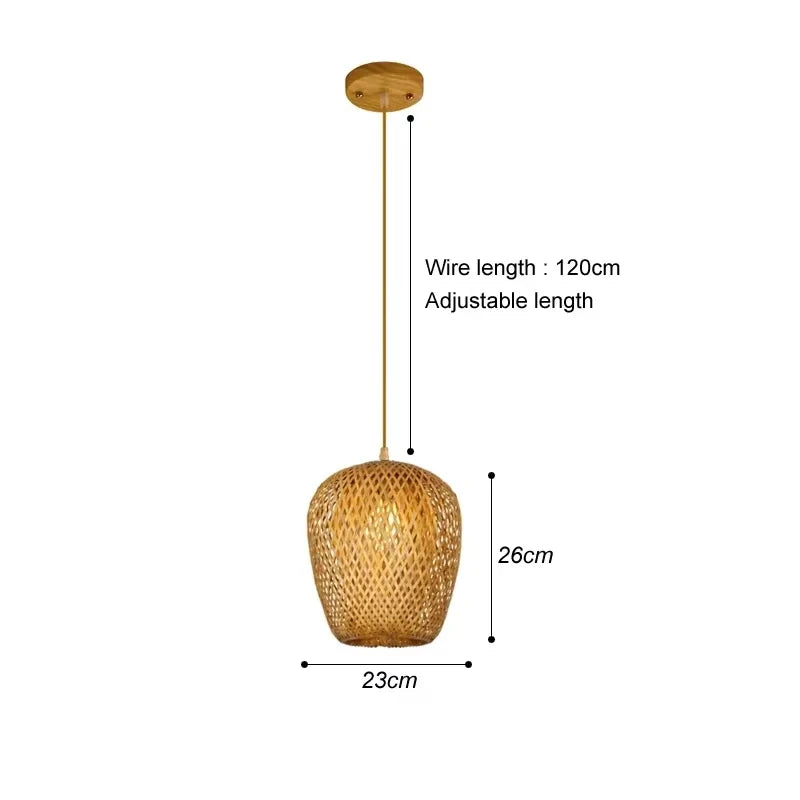 Ren Rattan Pendant Light