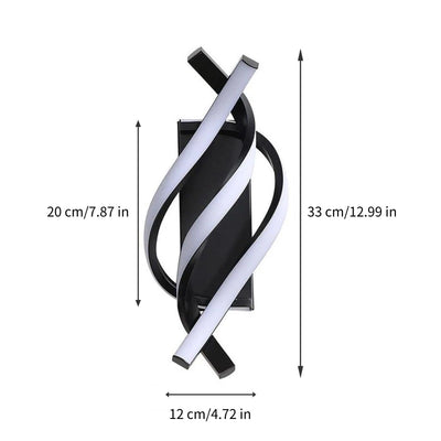 Kuroi Spiral Wall Lamp