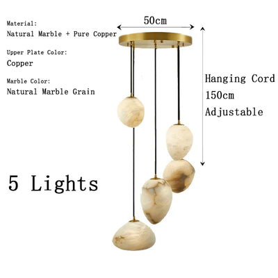 Kōrin Marble Chandelier