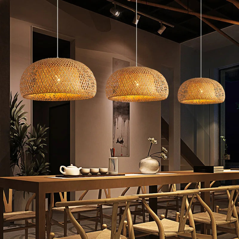 Hikari Bamboo Lantern Pendant Light