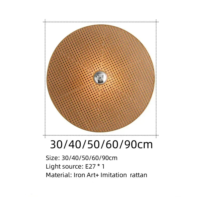 Kumo Rattan Wall Lamp