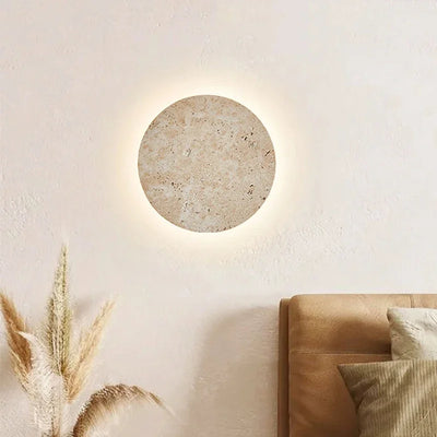 Suna Yellow Cave Stone LED Wall Sconce