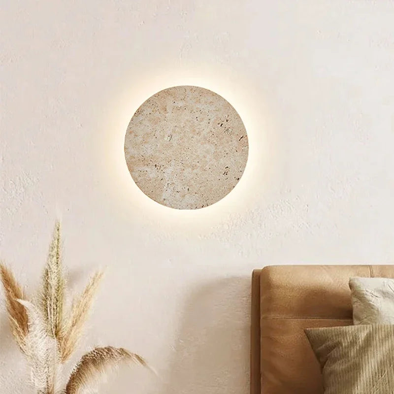 Suna Yellow Cave Stone LED Wall Sconce