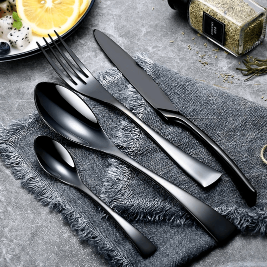 Aria Black Flatware