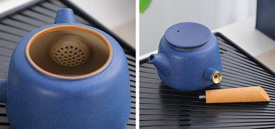 Renji Black Pottery Travel Tea Set