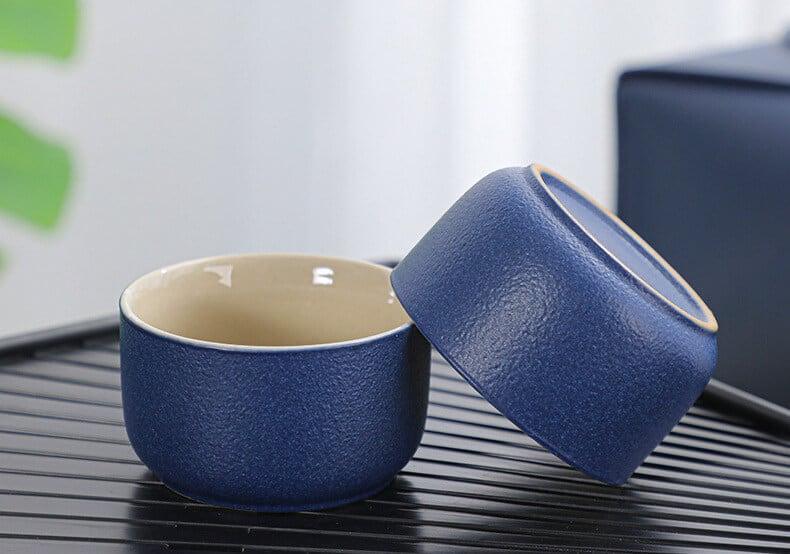 Renji Black Pottery Travel Tea Set