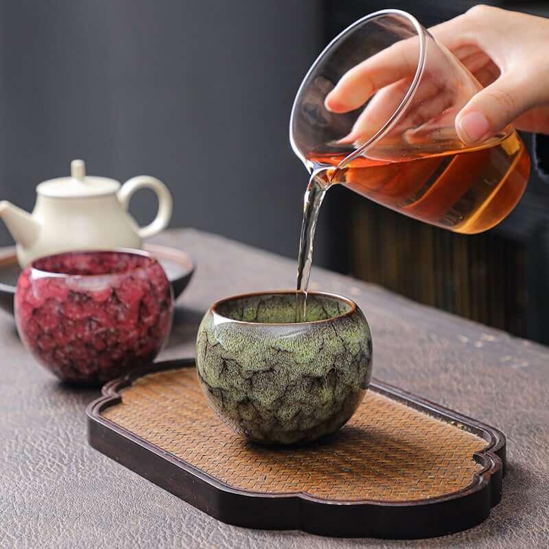 Riku Dragon Egg Ceramic Tea Cup Set