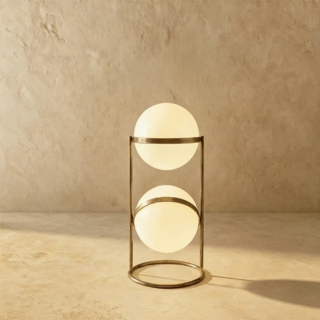 Kairo floor lamp beside armchair setup