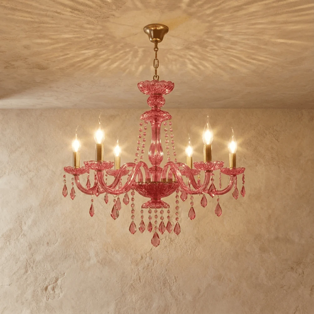 Roselle Pink Chandelier