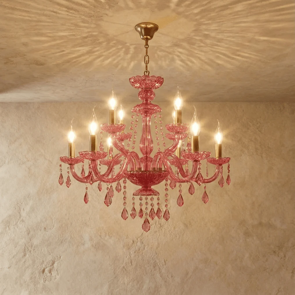 Roselle Pink Chandelier