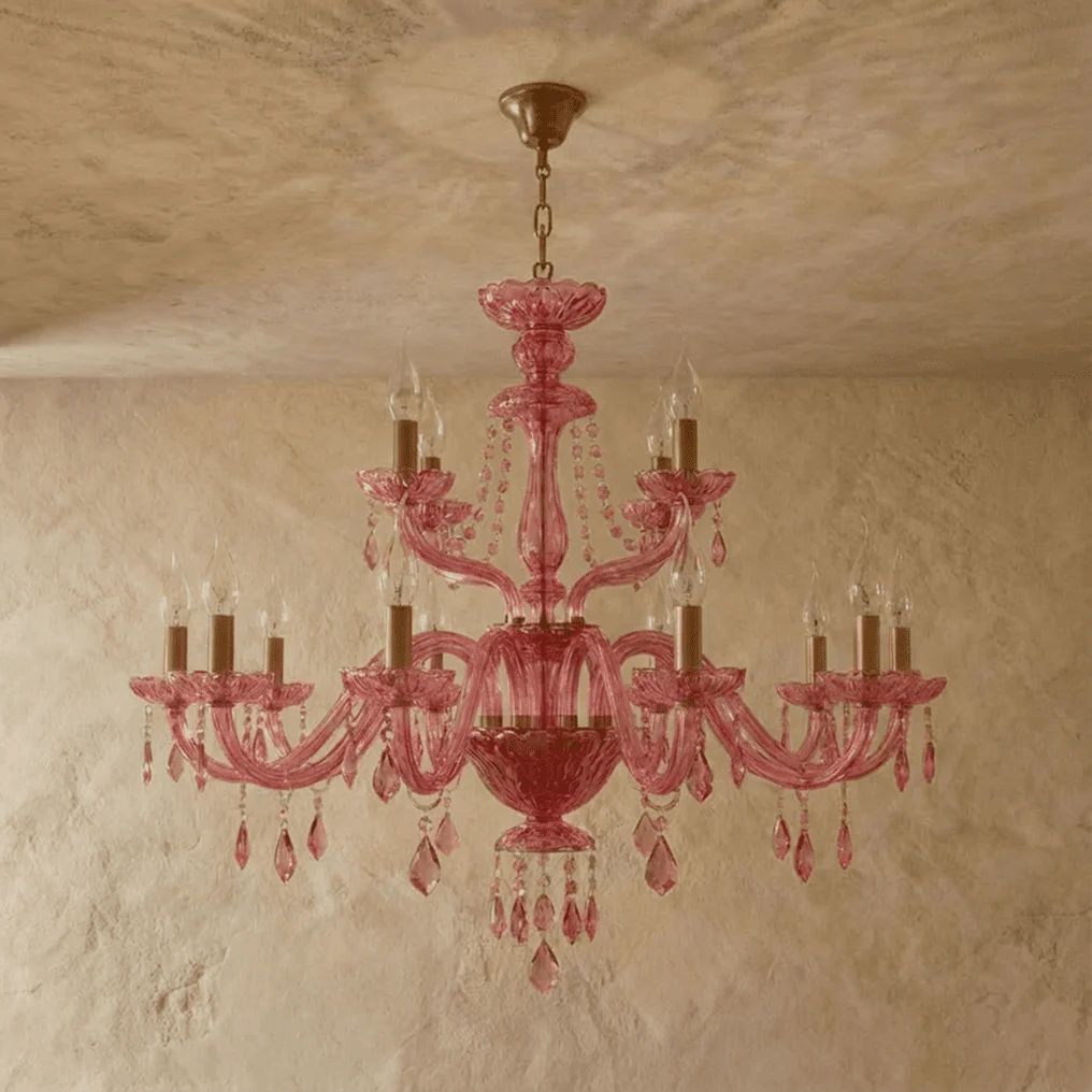Roselle Pink Chandelier