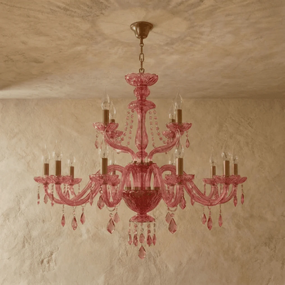 Roselle Pink Chandelier