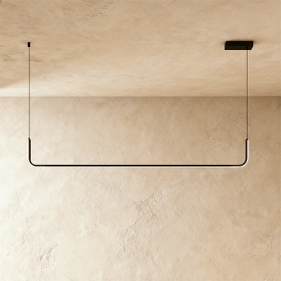 Kairo linear chandelier suspended installation