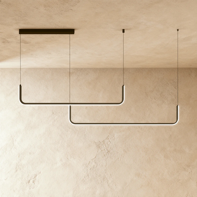 Kairo linear chandelier ceiling mounted light