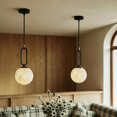 Luma Alabaster Pendant Light