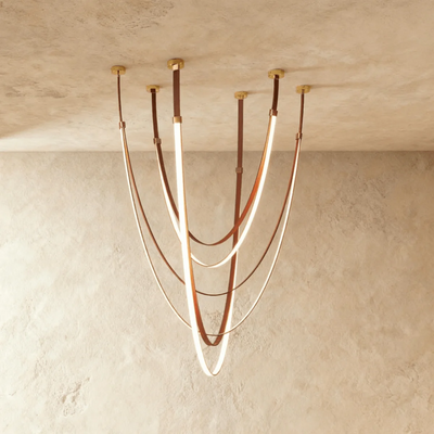 Velorin Leather Chandelier