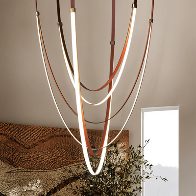 Velorin Leather Chandelier