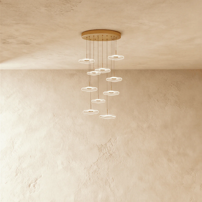 Lunara Cascade Staircase Chandelier
