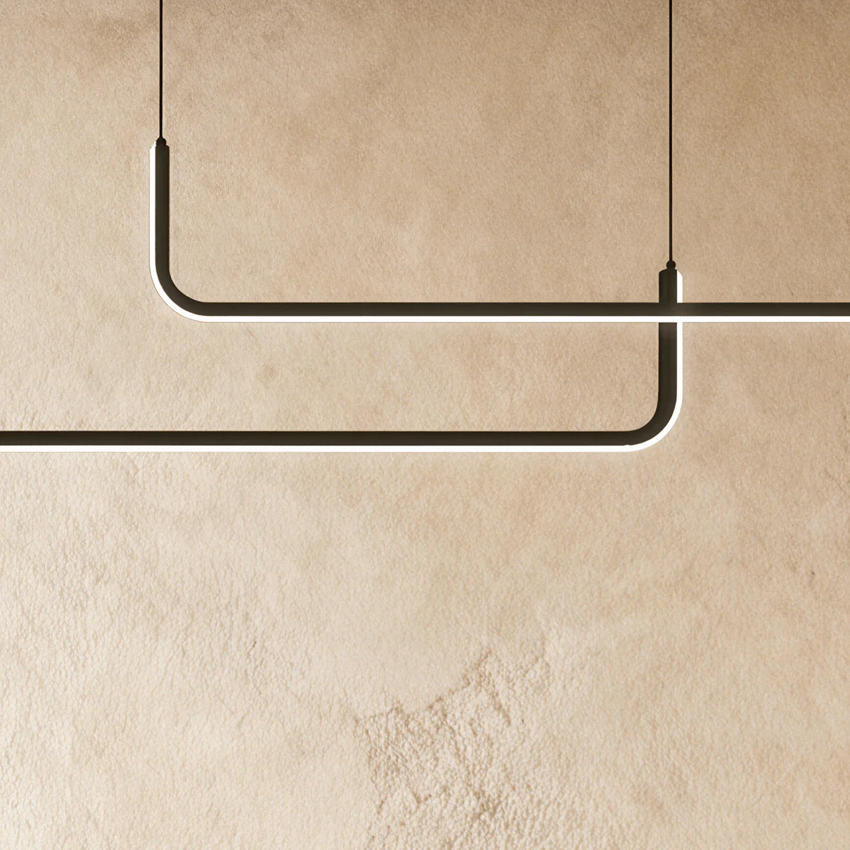 Kairo linear chandelier hanging bar light