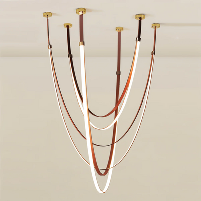 Velorin Leather Chandelier