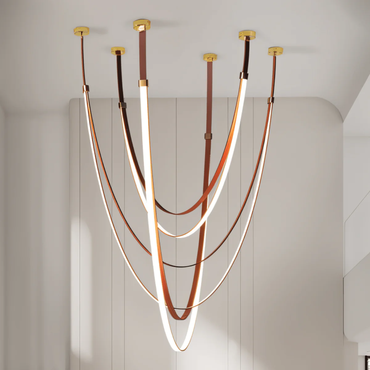 Velorin Leather Chandelier