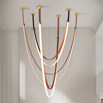 Velorin Leather Chandelier