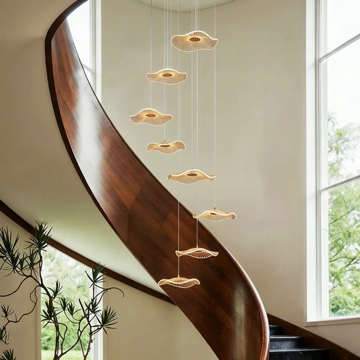 Lunara Cascade Staircase Chandelier