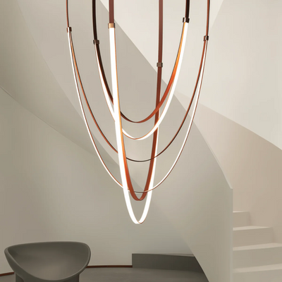 Velorin Leather Chandelier