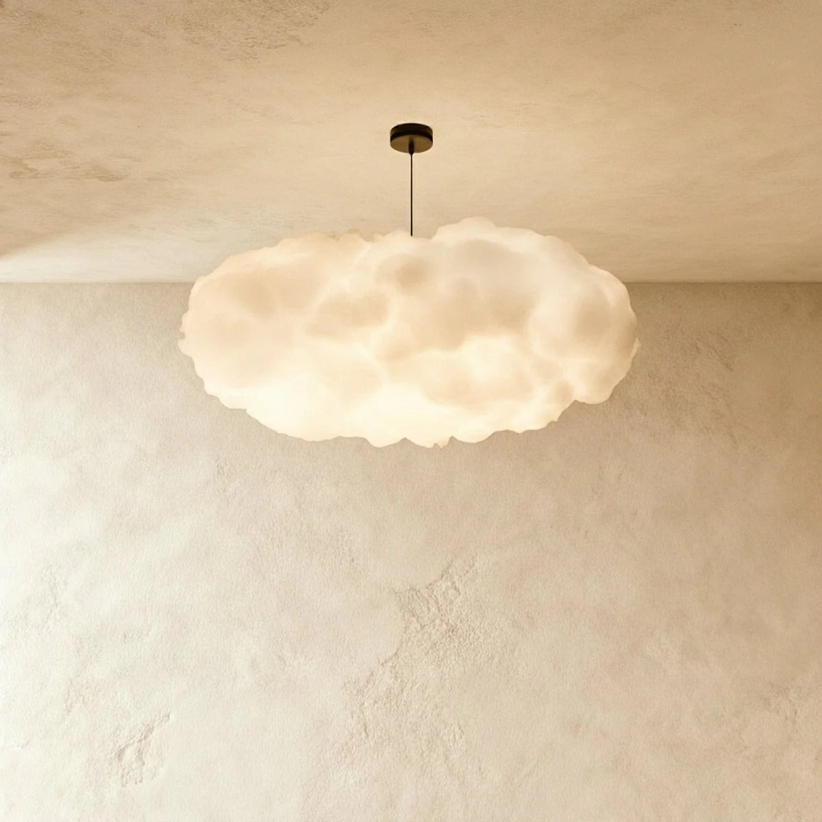 Nimbo cloud pendant light hanging cord installation