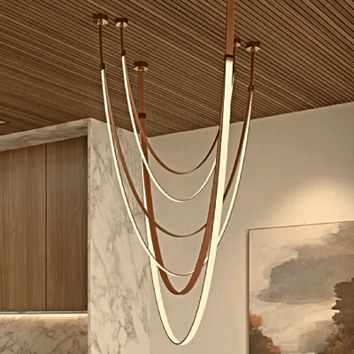 Velorin Leather Chandelier