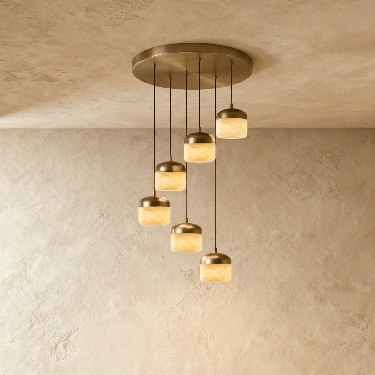 Selune Alabaster Pendant Light