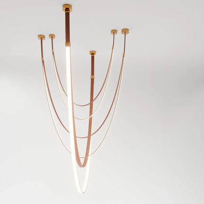 Velorin Leather Chandelier