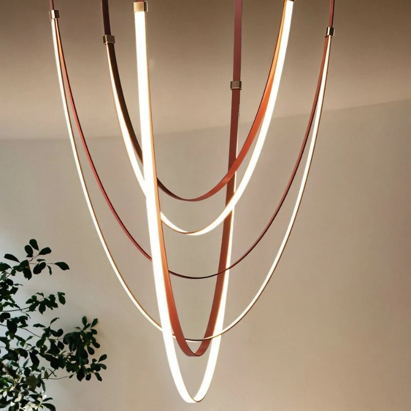 Velorin Leather Chandelier