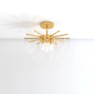 Elaris Glass Disc Chandelier