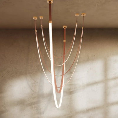 Velorin Leather Chandelier