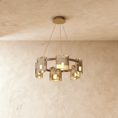 Clarion Ring Glass Chandelier