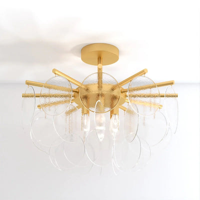 Elaris Glass Disc Chandelier