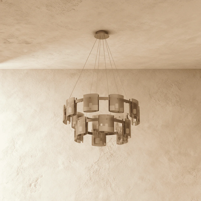 Clarion Ring Glass Chandelier