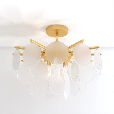 Elaris Glass Disc Chandelier