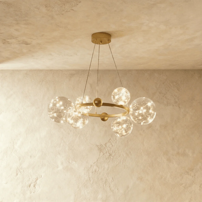 Lunelle Glass Orb Chandelier