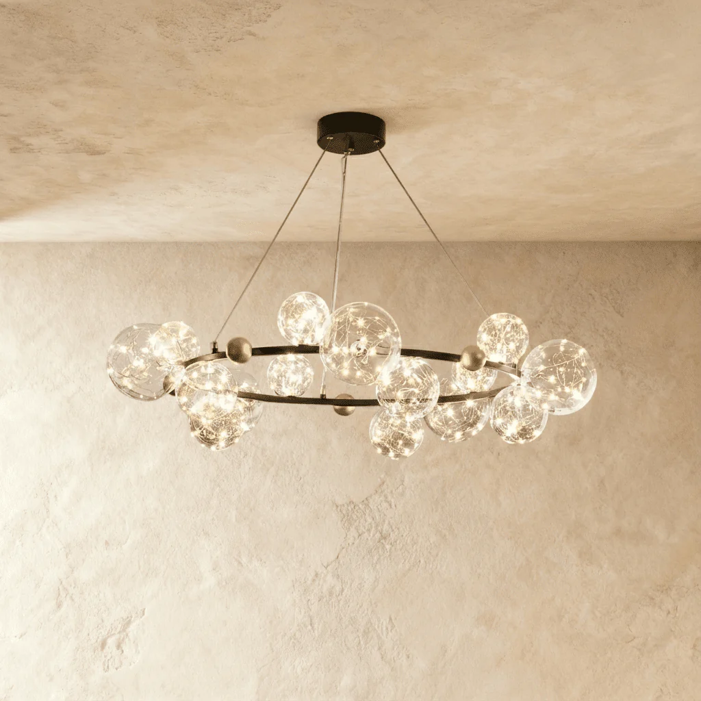 Lunelle Glass Orb Chandelier