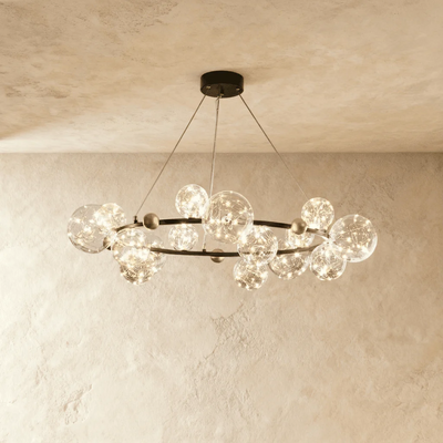 Lunelle Glass Orb Chandelier