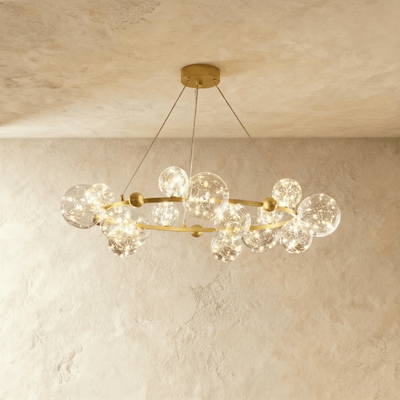 Lunelle Glass Orb Chandelier