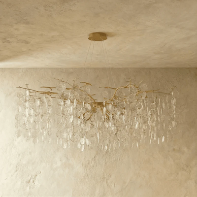 Elira crystal chandelier ceiling mounted fixture