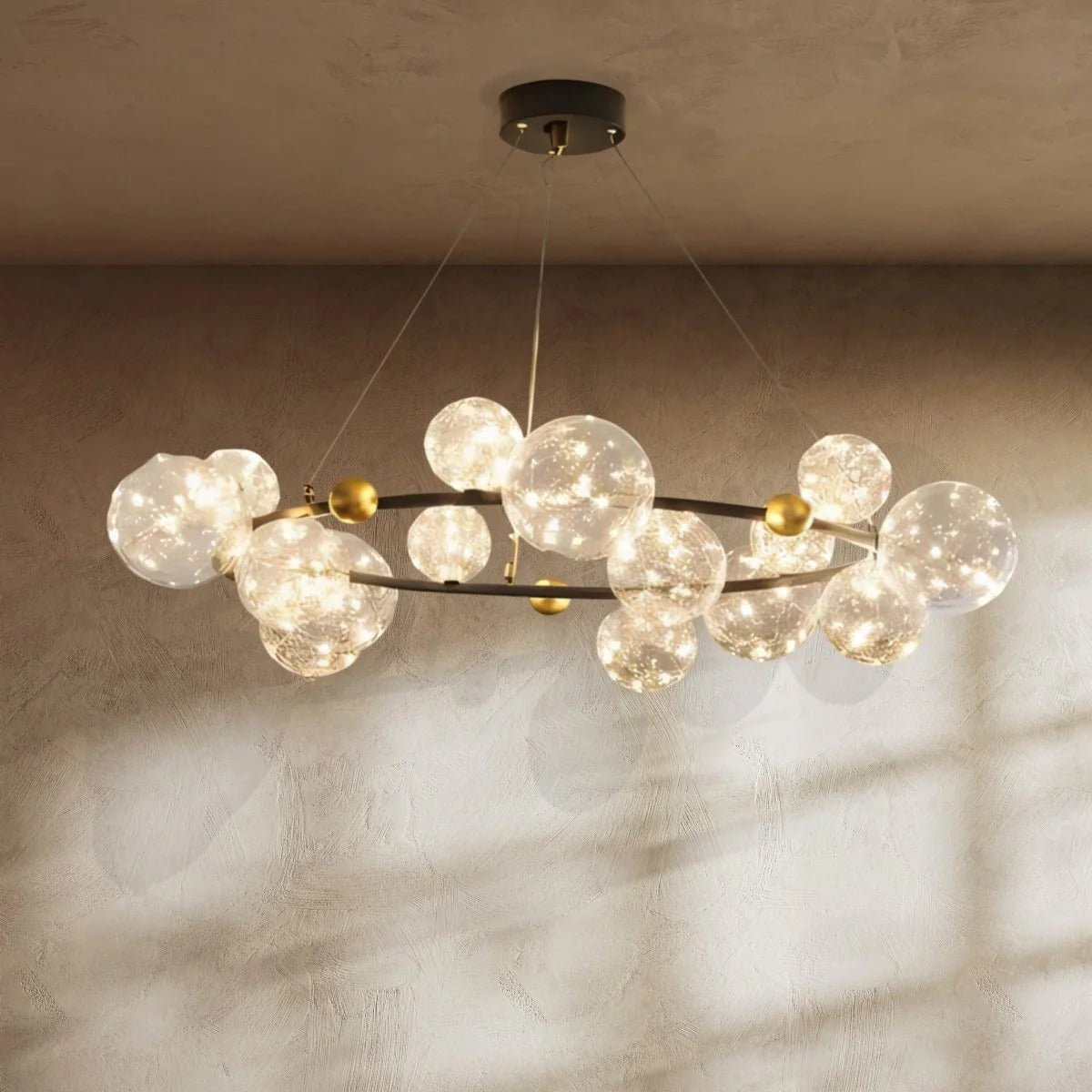 Lunelle Glass Orb Chandelier