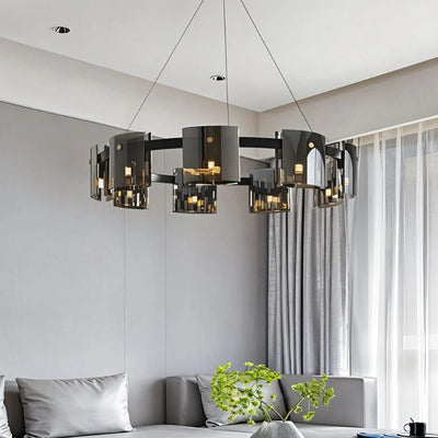 Clarion Ring Glass Chandelier