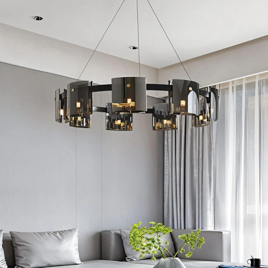Clarion Ring Glass Chandelier