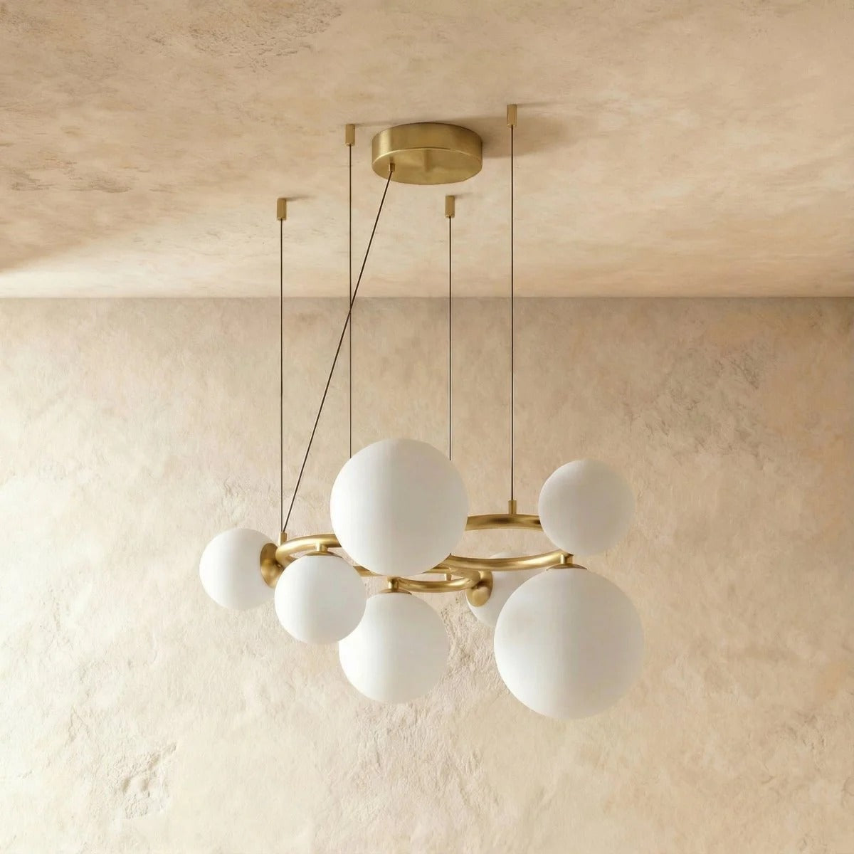 Orlena Glass Cluster Chandelier